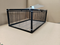 Piège à Pigeons Extérieur Robuste en Fil Métallique, Cage avec Porte Automatique pour Oiseaux, Poulets, Petits Animaux et Animaux Domestiques, Emballé en Boîte
