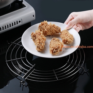 Factory Price Heat-insulated Pot <strong>Holders</strong> Hanging <strong>Pan</strong> <strong>Frying</strong> Drain Line Rack Stainless Steel Kitchen Insulation Pot Steam Rack