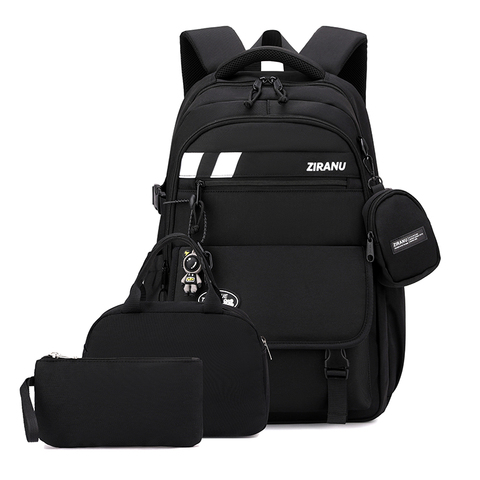 Hot Selling Fashion Boy School Backpack 3PCS Set with Lunch Bag Kids School Bag Large Capacity Nylon School Bag Mochilas Escolar