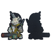 Patchs en PVC en gros personnalisés avec logo 3D en relief, accessoires de vêtement vierges en velcro 3D, patchs en caoutchouc souple en silicone PVC pour vêtements
