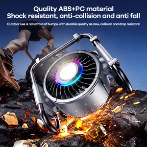 Ventilateur de <span class=keywords><strong>camping</strong></span> extérieur REMAX RS-ZF21 10000mAh avec lumière RGB fluo, oscillation automatique à 120 degrés et support trépied - Product Image 6