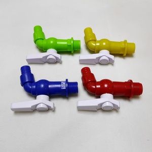 Grifo de Plástico PP Colorido con Diseño de Apertura Rápida, Grifo de PVC de 1/2 pulgada - Product Image 1