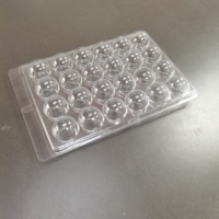 Plateau d'emballage transparent à 24 cavités pour Mini cupcakes truffe