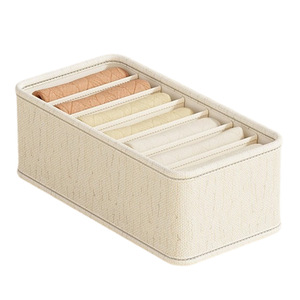 Clothing Organizer <b>Storage</b> <b>Box</b> Rectangle Non-Woven Fabric With Handle For Wardrobe Drawer Organization - Product Image 5