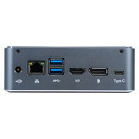 Mini PC Industrial Ramping Intel Generasi ke-12 Core I3-1220P 10 Core MU06 Komputer Desktop Kantor DDR4 NVMe SSD Layar Triple 4K