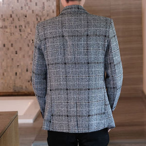 Mode Slim Fit Blazerjack Nieuwe Stijlen Herfst Single Breasted Pak <span class=keywords><strong>Blazer</strong></span> Casual Herenjas - Product Image 5