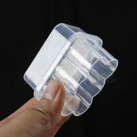 Boîte de rangement rectangulaire en plastique PP transparent épais portable FuYang en gros, avec logo personnalisé, pour flacons de poudre lyophilisée et peptides