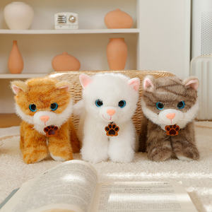 <span class=keywords><strong>Gato</strong></span> de Peluche de Alta Calidad de 20 cm, Adorable y Esponjoso, con Diseño de <span class=keywords><strong>Gato</strong></span> Blanco y Naranja con Manchas, Decoración para el Hogar - Product Image 1