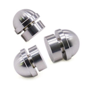 غطاء رأس قبة من الألومنيوم الفضي الفاتح للمكونات الصناعية بدقة مرآة - Product Image 1