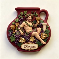 Aimant de réfrigérateur personnalisé en résine 3D en relief, forme d'aile, mythologie grecque, souvenir de voyage, décoration de la maison, cadeau