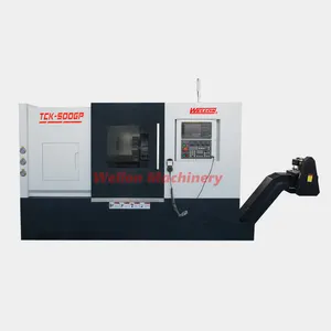 Automatische hydraulische Schräg bett drehmaschine CNC-Maschine Hochpräzise TCK55L/TCK60L Chinesische horizontale Metall drehmaschine