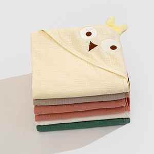 Toalla de baño para niños pequeños, toalla de viaje para bebé, artículos esenciales para guardería, toalla grande para bebé, toalla suave de gasa con burbujas, manta para dormir para bebé, manta reversible - Product Image 1