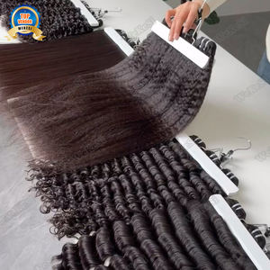 Capelli Umani Vergini Malesi Indiani 100% Naturali, Tessitura a Onda Profonda 100% Capelli Umani, Trama di Capelli Vergini Malesi - Product Image 4