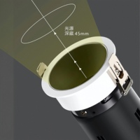 Spot encastré LED haute puissance anti-éblouissement, projecteur de plafond en aluminium, couleurs multi-réflecteurs, 3 tailles, éclairage intérieur pour la maison