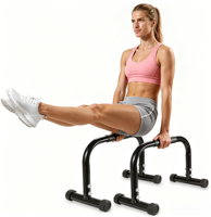 Barres de musculation en acier durable, parallettes, équipement de fitness, supports pour dips, calisthénie pour la musculation à domicile