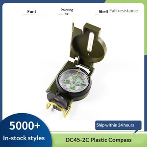 Bussola Professionale 2025 in ABS, Multifunzione, Impermeabile, con Puntatore Luminoso, per Escursionismo e Avventure all'Aperto, Stile Tattico Americano - Product Image 2