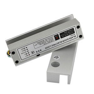 12V thông minh an ninh hoàn toàn không khung cửa kính kiểm soát truy cập không an toàn điện solenoid thả chốt cửa khóa cho cửa kính - Product Image 1