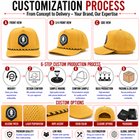 Casquette de golf à cinq panneaux avec patch en silicone, logo personnalisé, haute qualité, faible MOQ, casquette snapback respirante et durable pour homme, idéale pour l'extérieur