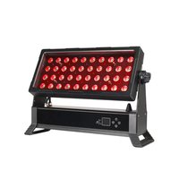 Barre LED murale RGBW 4-en-1 avec zoom, 40x10W 350W, IP65, boîtier en aluminium, projecteur à faisceau 11 canaux
