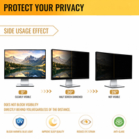 Filtro de Privacidad para Monitor de 22 Pulgadas, Protector de Pantalla Anti-Espionaje, con Filtro de Luz Azul, Anti-Reflejos, Resistente a Arañazos y Huellas Dactilares