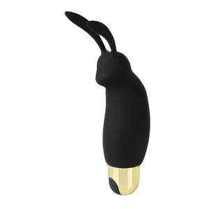 Vibrador de silicone mini coelho, nova chegada 10 frequências de vibração produto sexual bonito para mulheres