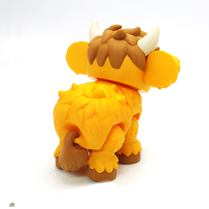 Ornements de vache multicolores imprimés en 3D transfrontaliers, cadeaux, jouets tendance, figurines créatives, articulations d'animaux, décorations de jouets - Product Image 5