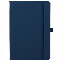 Carnet en cuir PU à spirales avec logo personnalisé, couverture rigide A5, sangle élastique, bloc-notes pour l'école, le bureau, cadeau
