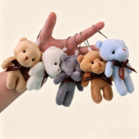 Porte-clés en peluche lapin Teddy en gros, mini-poupée lapin douce personnalisée, écologique et durable