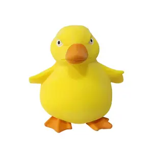 Promotion Little Yellow Duck Squeeze PVC Toy Business Gift for Education and Automotive Industries for Parties