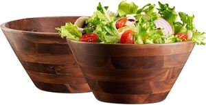 Venta caliente diseño clásico madera de acacia Comedor Cocina accesorios esmalte sostenible cuencos 2 Espátulas para madera - Product Image 4