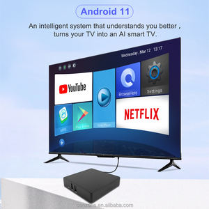 4GB RAM 32GB ROM 4K <span class=keywords><strong>Android</strong></span> 11 Game <span class=keywords><strong>TV</strong></span> <span class=keywords><strong>Box</strong></span> avec AirPlay RK3566 Dual-Band WiFi 2.4G/5GHz DVB-T2 sortie <span class=keywords><strong>RCA</strong></span> - Product Image 4