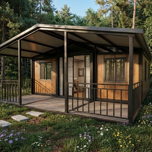 Villa préfabriquée de luxe, maison modulaire, maison de luxe portable, maison mobile extensible en conteneur de 20 pieds, 40 pieds, 2, 3 ou 4 chambres - Product Image 1