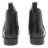Bottes Chelsea en cuir véritable pour hommes, résistantes à l'usure, doublure en fourrure de mouton noire, pour l'hiver, chaudes, faites à la main, respirantes, pour les fêtes de voyage