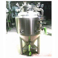 Système de brassage entièrement automatisé de haute qualité, cuves de fermentation de bière de 100 L
