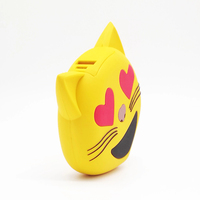 DY-001 personnalisé nouveau Design dessin animé Animal Mini Portable Powerbank forme de chat chargeur de batterie de téléphone portable universel 5200mah