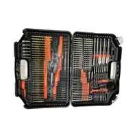 Ensemble de 246 pièces d'outils portables multifonctionnels en plastique pour embouts de perceuse, en acier à roulements/HSS/acier au carbone, avec douilles, OEM