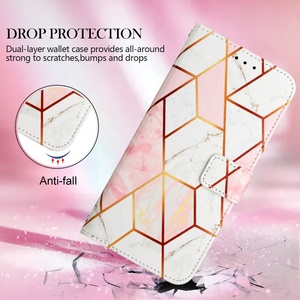 For Nothing One Marble Grain Wallet Funda de cuero para <span class=keywords><strong>iPhone</strong></span> 16 15 14 Plus 13 12 <span class=keywords><strong>11</strong></span> Pro Max 7 16E Funda con tapa para teléfono móvil - Product Image 4