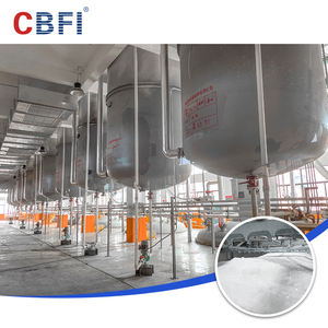 Mesin Pembuat Es Serpih Industri CBFI Sistem Penggaruk Es Otomatis Mesin Gear Kapasitas 40 Ton Pompa Motor untuk Perikanan Beton - Product Image 6