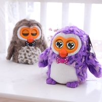 Jouet électronique en peluche hibou bilingue anglais-chinois parlant et enregistrant, jouet intelligent pour animaux de compagnie, jouet éducatif électrique en peluche, cadeau pour enfants