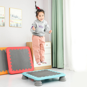 Ensemble d'équipements d'entraînement sensoriel de trampoline en PU+EVA, équipement de sport d'équilibre intérieur, trampoline pour enfants, planche à sauter, trampolines - Product Image 2