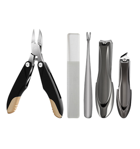 Stainless Steel Manicure <b>Pedicure</b> <b>Set</b> Foldable Nail Clipper Cuticle Nipper Toenail Cutter with Nail File Lifter - Product Image 1