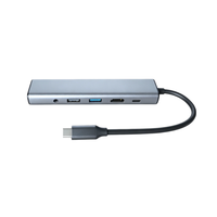 Docking Station in Alluminio 10-in-1 Type-C 4K30Hz 100Mbps PD100W Adattatore Multiporta per Notebook e Attrezzature da Ufficio Disponibile
