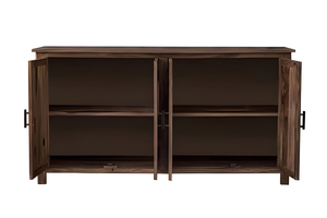 Elegante aparador Jodhpuri Woods Holowe con acabado premium, diseño elegante, amplio espacio de almacenamiento, ideal para sala de estar o comedor. - Product Image 4