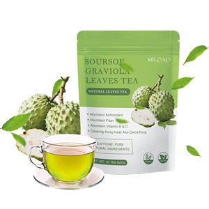 Sachet de thé de feuille de corossol séché de marque privée favorisant le métabolisme du thé pour une perte de poids mince - Product Image 1