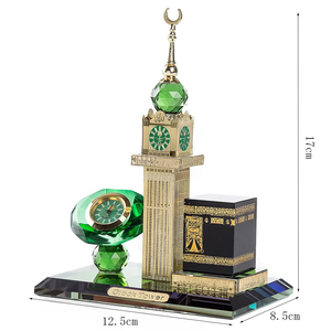 Modelo de cúpula negra de cristal contemporáneo, muy vendido, con torre y diamantes verdes, popular para decoraciones de aniversario - Product Image 4