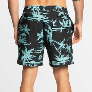 Traje de baño estampado elástico de <span class=keywords><strong>4</strong></span> vías surf personalizado, venta al por mayor, pantalones cortos de playa para hombre - Product Image 3