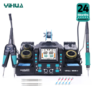 Station de soudage à pincettes de précision YIHUA 982D-III 982D-I pour la réparation de composants SMT SMD avec calibrage automatique W297 - Product Image 1