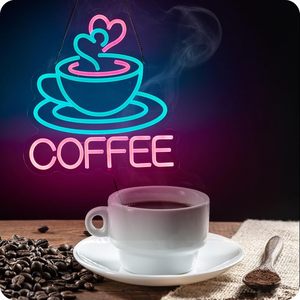 Coffee Neon LED Dimmable USB Powered Ambient <b>Light</b> Store <b>Window</b> Decoration <b>Light</b> Street Indicator <b>Light</b> Landscape <b>Light</b> Custom - Product Image 4