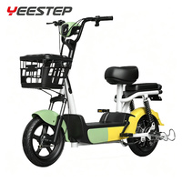 Vélo électrique YEESTEP 14 pouces, 500W, 48V, batterie au plomb-acide 12Ah, vélo électrique pas cher, 3 vitesses, autonomie 40 km, scooter de ville avec alarme