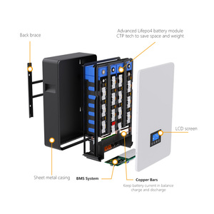NIKiSUN CE Certified 5KWh Wall-<b>Mounted</b> Home Energy Storage 51.2V Wall-<b>Mounted</b> Energy Storage <b>Battery</b> for Home Use HES-0005 CE Ce - Product Image 3
